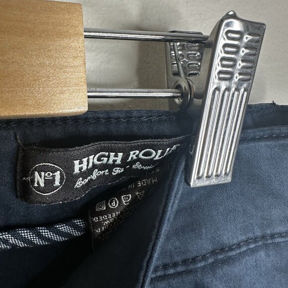 Jack of Spades High Roller Men’s Chino Pants Blue Sz 34x30 Straight Leg - Picture 6 of 12